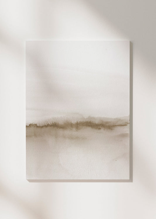 Skorter | Canvas Watercolor Landscape N 47 Beige Shade 2/2