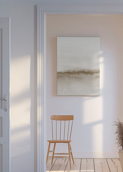 Skorter | Canvas Watercolor Landscape N 47 Beige Shade 2/2