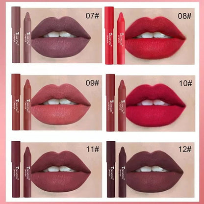 Skorter | 12 Colors Matte Lipstick Pencil