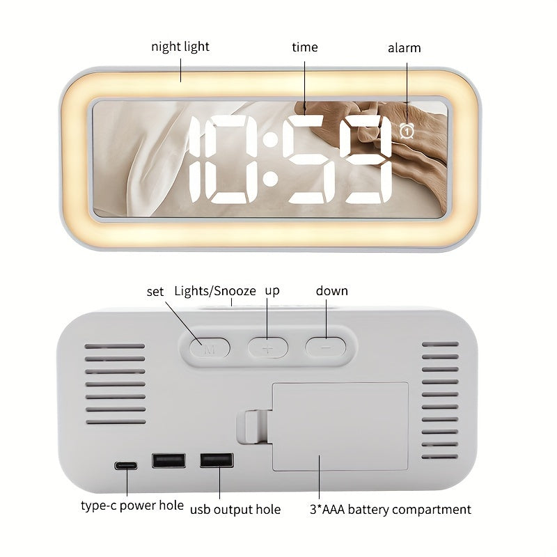 Skorter | MirrorTime - Digital Clock with Mirror Display