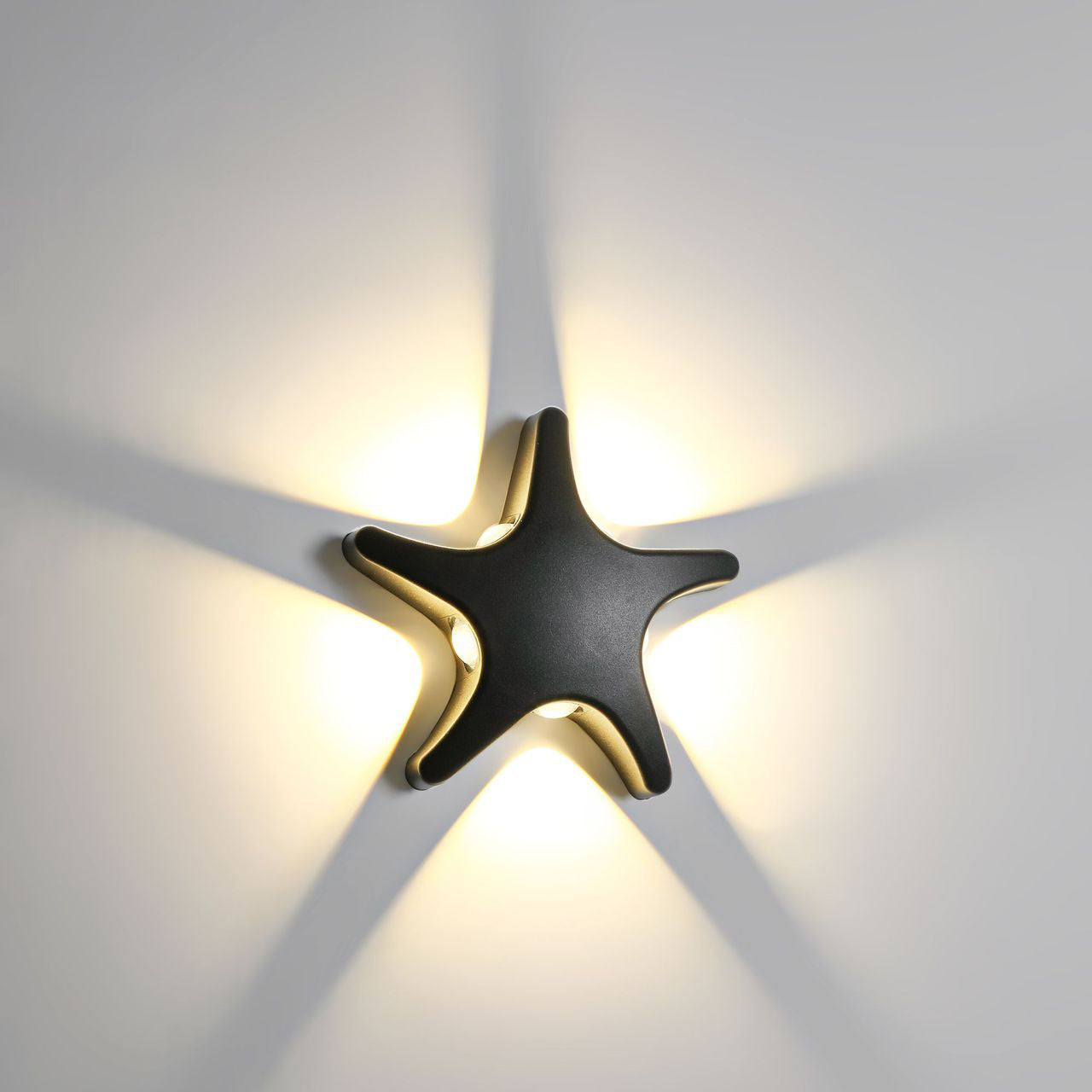 Skorter | Contemporary Simplicity Aluminum Starfish Design LED Waterproof Wall Lantern Lamp for Outdoor Terrace