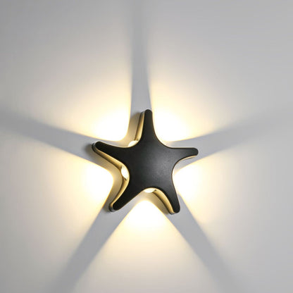 Skorter | Contemporary Simplicity Aluminum Starfish Design LED Waterproof Wall Lantern Lamp for Outdoor Terrace