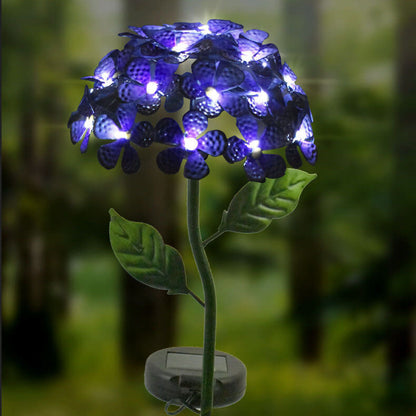Skorter | Modern Solar Outdoor Waterproof Simulation Hydrangea LED Outdoor Lawn Decorative Ground Stake Light