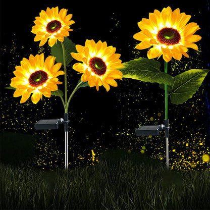 Skorter | Solar Sunflower LED Outdoor Lawn Decorative Ground Stake Light