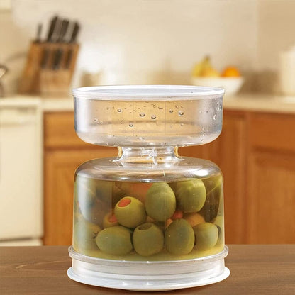skorter | Dry and Wet Dispenser Jar with Strainer Flip
