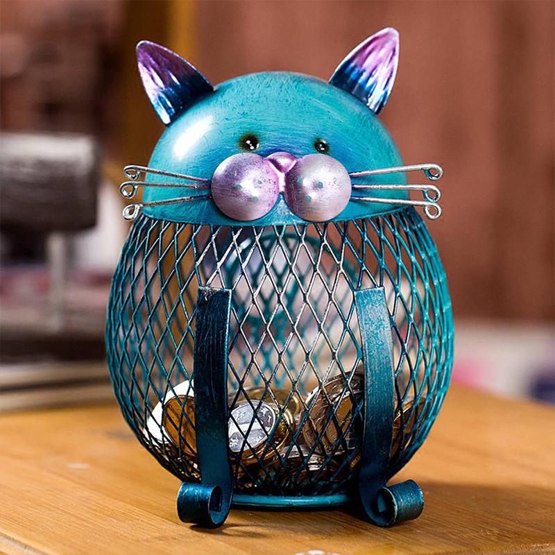 skorter | Artistic Blue Kitty Piggy Bank