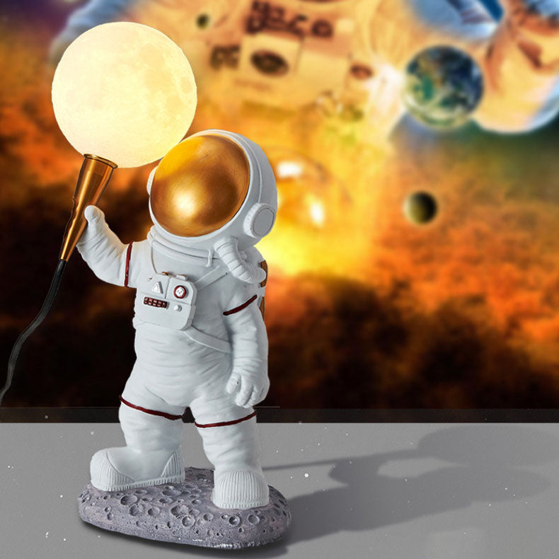 Skorter | CosmoBuddy Astronaut Wall Lamp | Creative Design | Resin & ABS | LED Bedroom Light