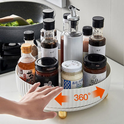 skorter | 360 Degree Rotatable Storage Tray, Spice Rack