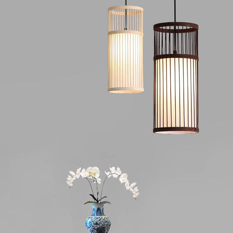 Skorter | Bambora Zen Pendant Light | Handwoven Bamboo Lantern | Japanese Design | Natural Elegance