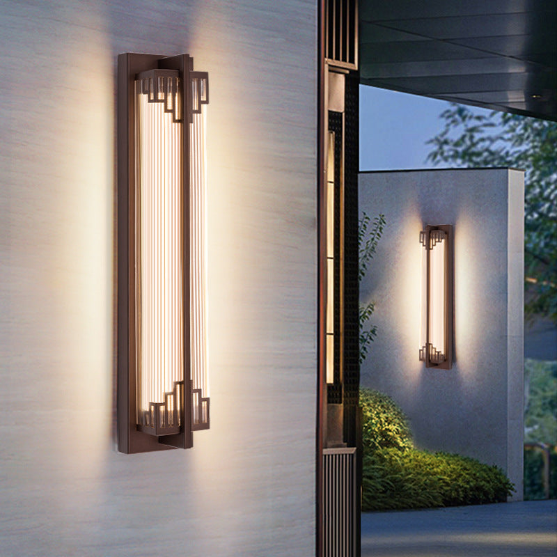 Skorter | LumaRay Waterproof LED Wall Light | Stainless Steel Glass | Rectangular | Outdoor Lighting Terrace