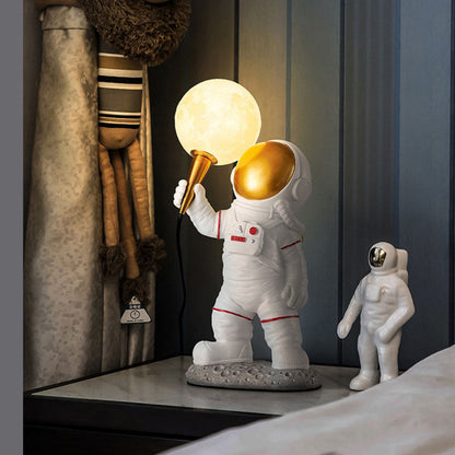 Skorter | CosmoBuddy Astronaut Wall Lamp | Creative Design | Resin & ABS | LED Bedroom Light