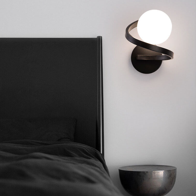 Skorter | Modern minimalist curved LED wall lamp with 1 light