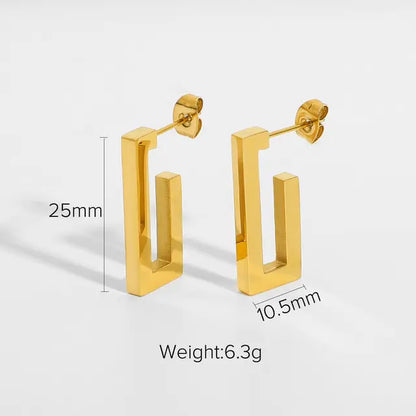 Skorter | 18K gold-plated hoops