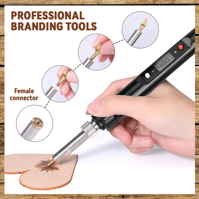 Skorter | 26 Letters Copper Mold —DIY Wood Burning/Carving Set