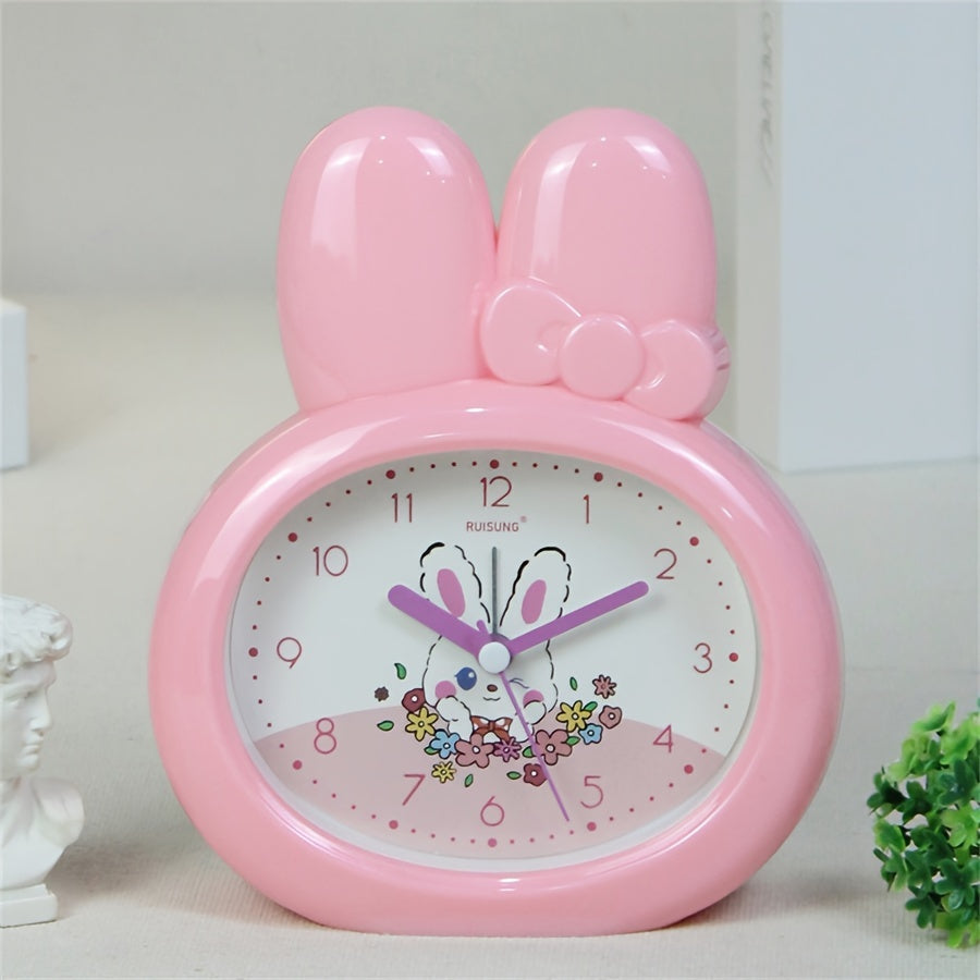 Skorter | BunnyTime - Cute Cartoon Rabbit Alarm Clock with Night Light