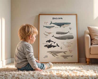 Skorter | Ballenas on white background (Italian)