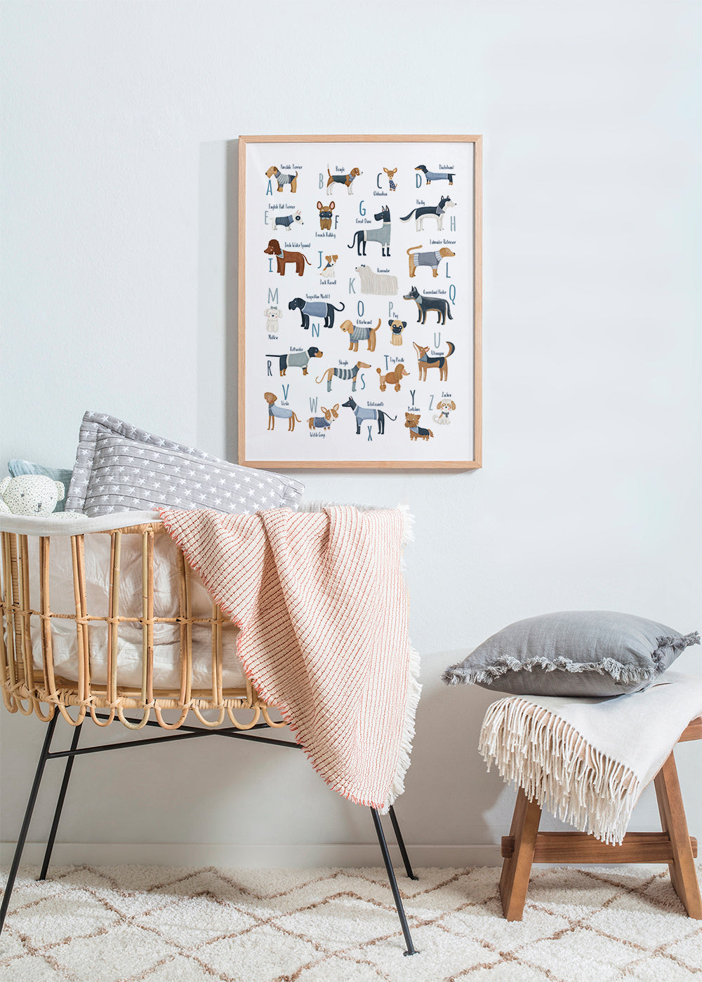 Skorter | Alphabet with dogs (blue)