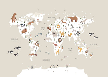 Skorter | Beige animal card