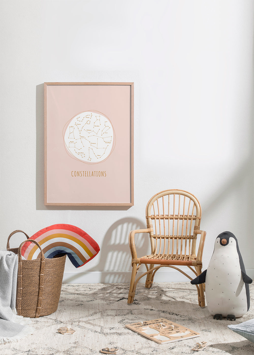 Skorter | Constellations pink background