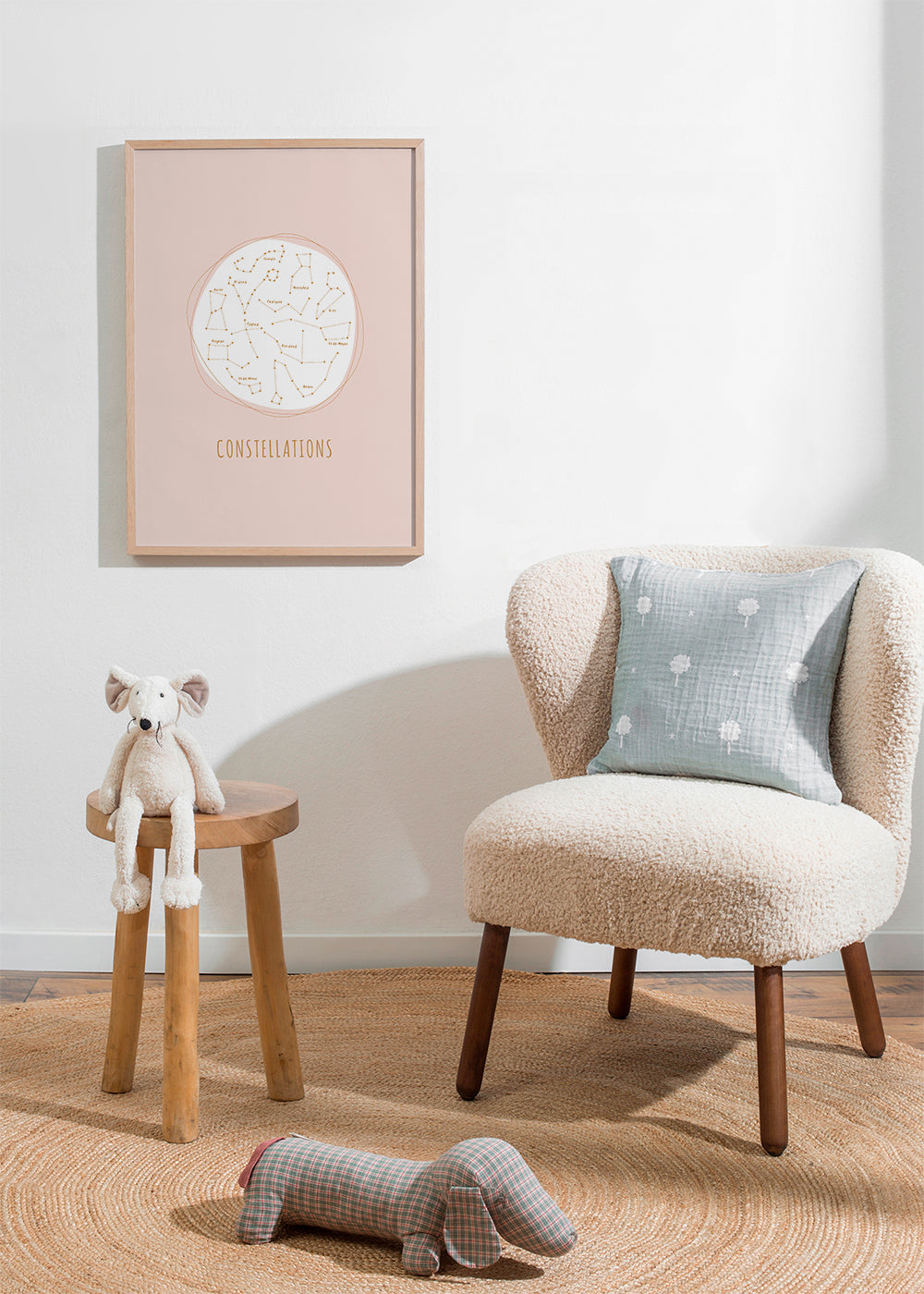 Skorter | Constellations pink background