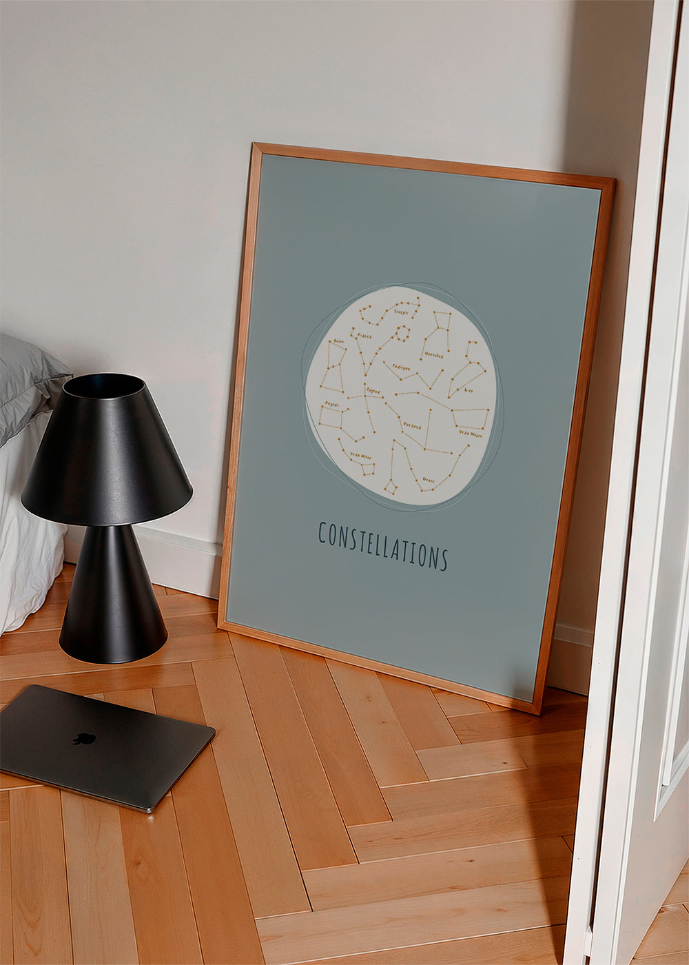 Skorter | Constellations blue background