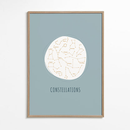 Skorter | Constellations blue background