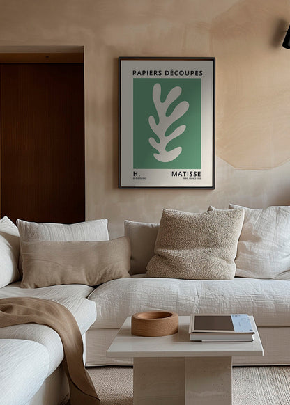 Skorter | Canvas Henri Matisse GREEN Paper cut out I