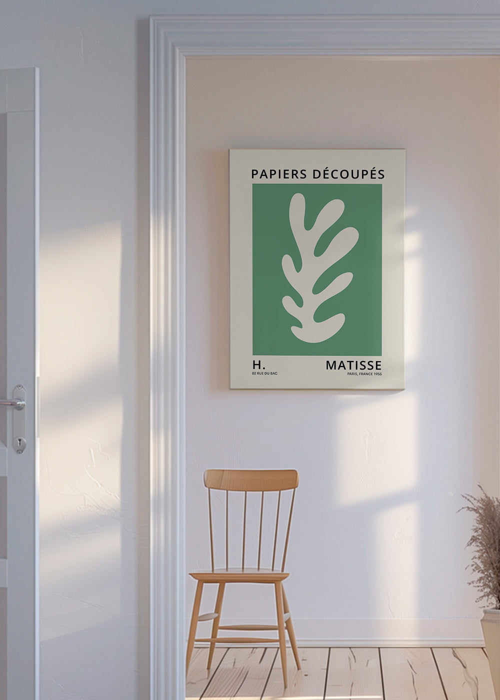 Skorter | Canvas Henri Matisse GREEN Paper cut out I