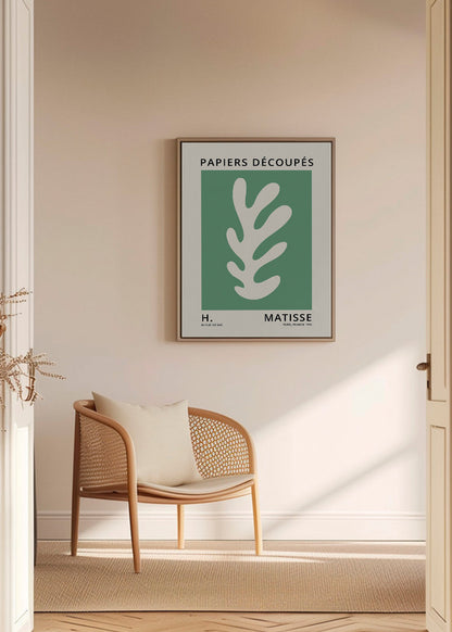 Skorter | Canvas Henri Matisse GREEN Paper cut out I