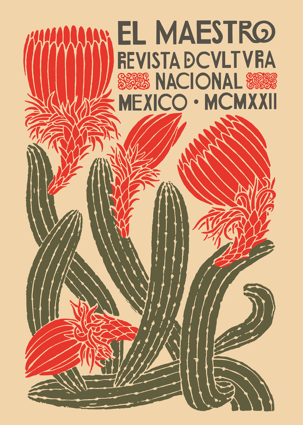 Skorter | El Maestro, National Cactus Newspaper Poster