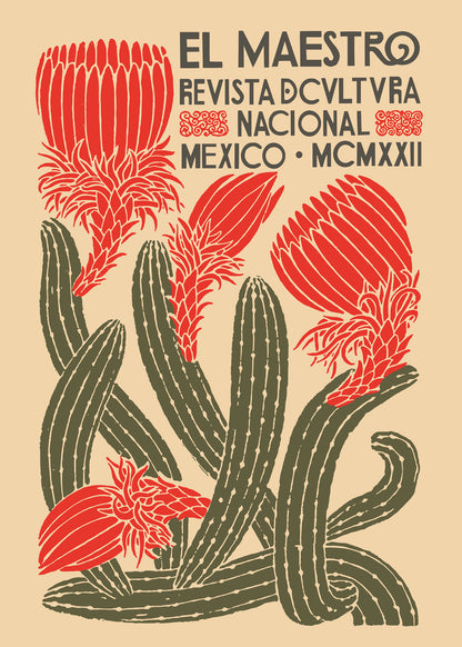 Skorter | El Maestro, National Cactus Newspaper Poster