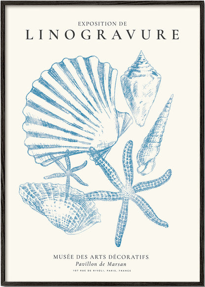 Skorter | Exhibition of linoleum prints, marine life