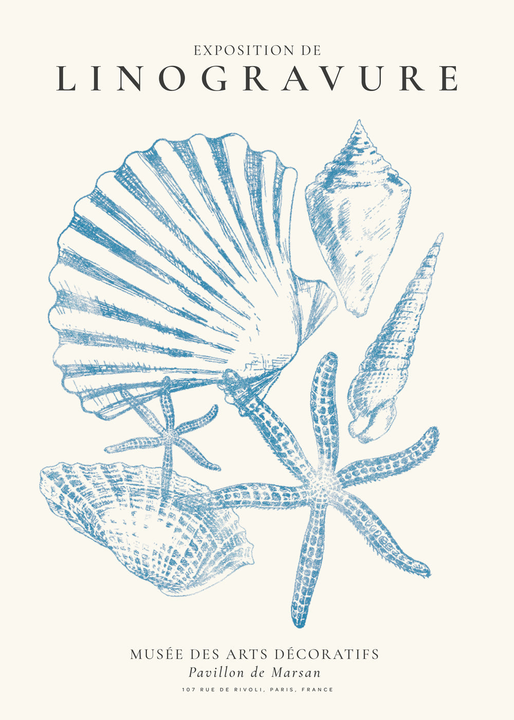 Skorter | Exhibition of linoleum prints, marine life