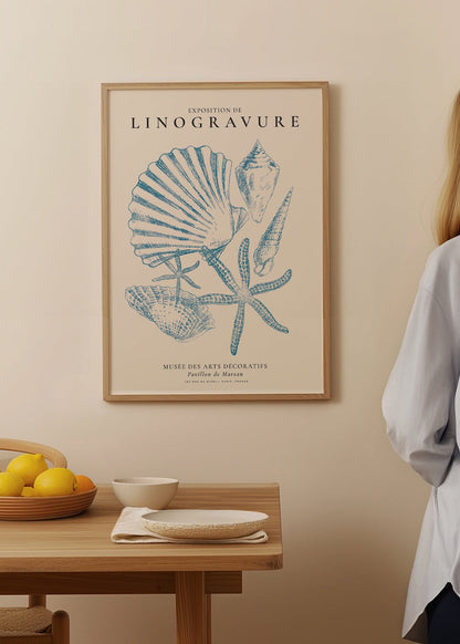 Skorter | Exhibition of linoleum prints, marine life