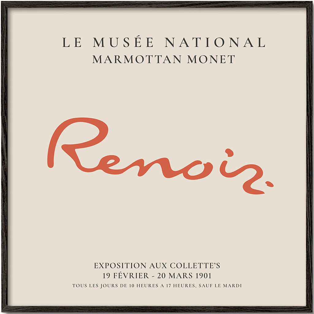 Skorter | Pierre-Auguste Renoir exhibition poster - SQUARED