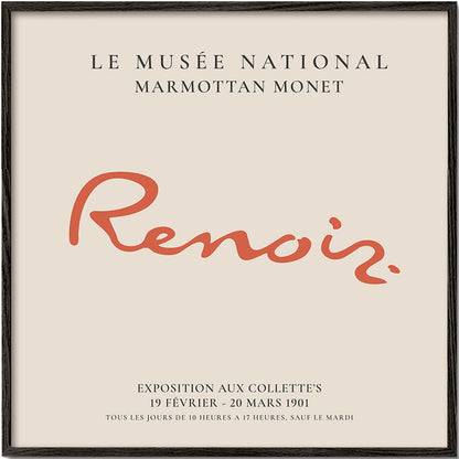 Skorter | Pierre-Auguste Renoir exhibition poster - SQUARED