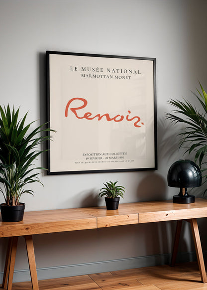 Skorter | Pierre-Auguste Renoir exhibition poster - SQUARED