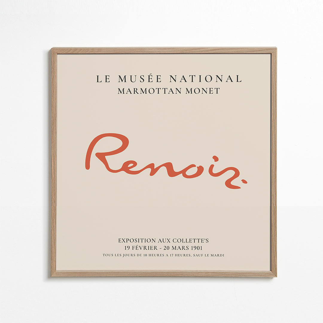 Skorter | Pierre-Auguste Renoir exhibition poster - SQUARED