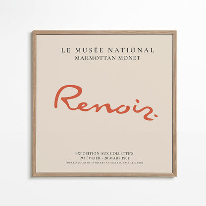 Skorter | Pierre-Auguste Renoir exhibition poster - SQUARED