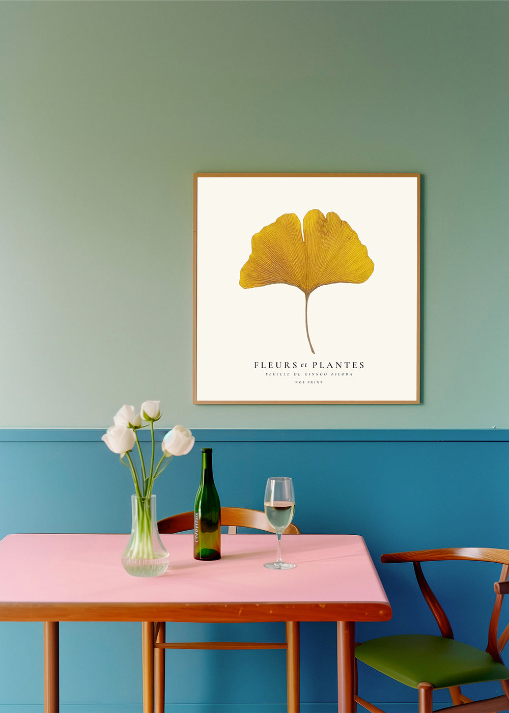 Skorter | Botanical, flowers and plants - Ginkgo biloba leaf - SQUARE