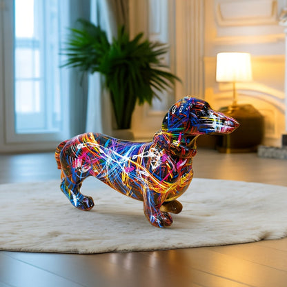 Skorter | Dachshund Delight – Colourful Dachshund Ornament for a Playful Touch at Home