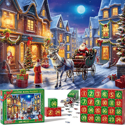 skorter | Advent Calendar Christmas Puzzle Blind Box 24 Pieces 1000 Pieces