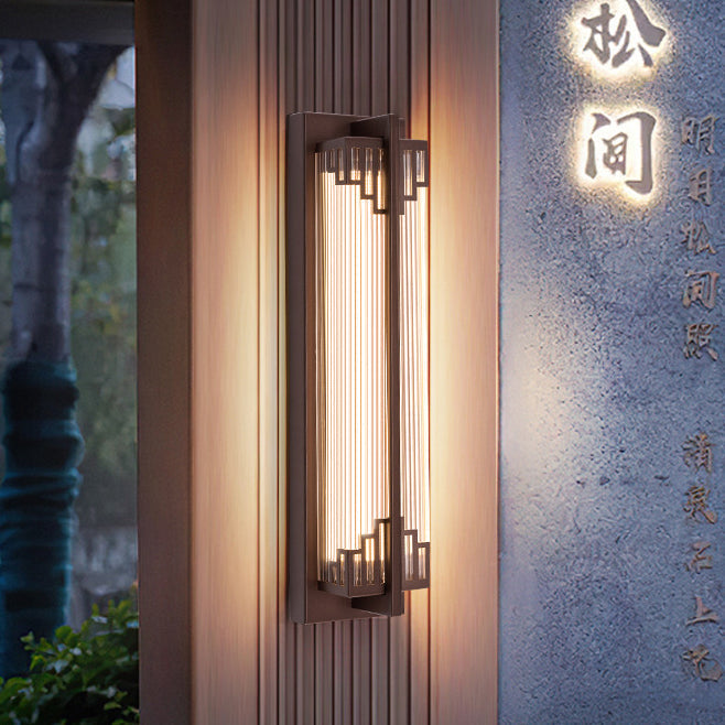 Skorter | LumaRay Waterproof LED Wall Light | Stainless Steel Glass | Rectangular | Outdoor Lighting Terrace