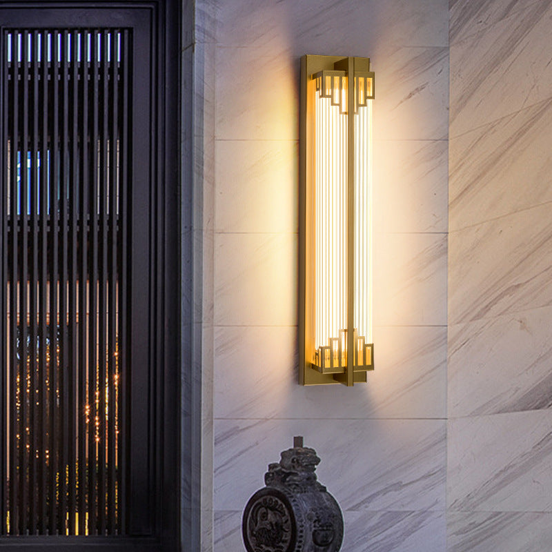 Skorter | LumaRay Waterproof LED Wall Light | Stainless Steel Glass | Rectangular | Outdoor Lighting Terrace