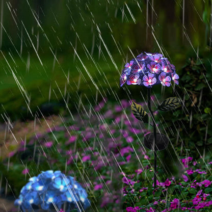 Skorter | Modern Solar Outdoor Waterproof Simulation Hydrangea LED Outdoor Lawn Decorative Ground Stake Light