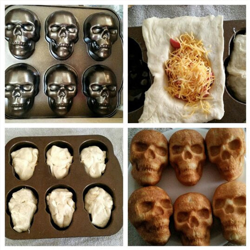 skorter | 3d Skull-Shape - Aluminum Bakeware