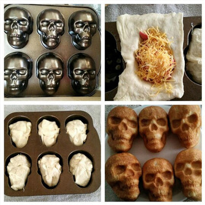 skorter | 3d Skull-Shape - Aluminum Bakeware