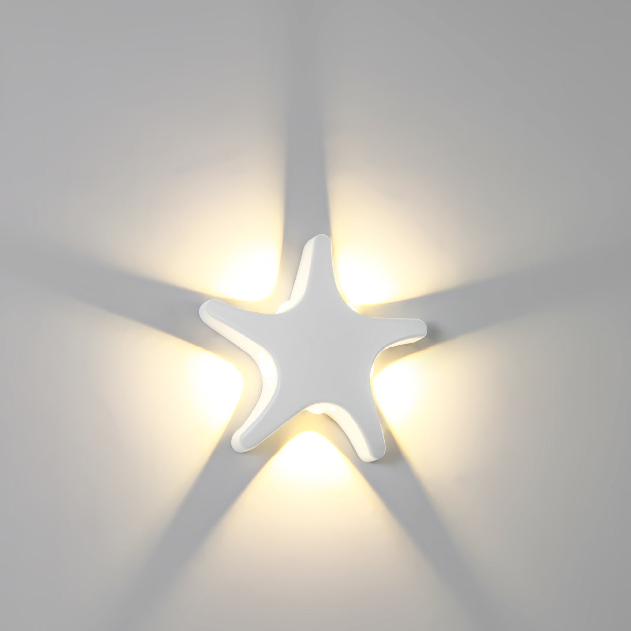 Skorter | Contemporary Simplicity Aluminum Starfish Design LED Waterproof Wall Lantern Lamp for Outdoor Terrace