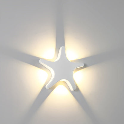 Skorter | Contemporary Simplicity Aluminum Starfish Design LED Waterproof Wall Lantern Lamp for Outdoor Terrace