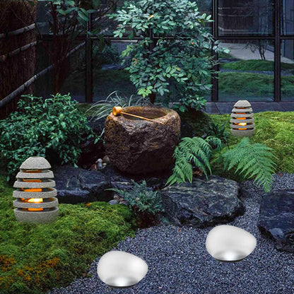 Skorter | Solar Pebble ABS sandblasted LED outdoor landscape glass light